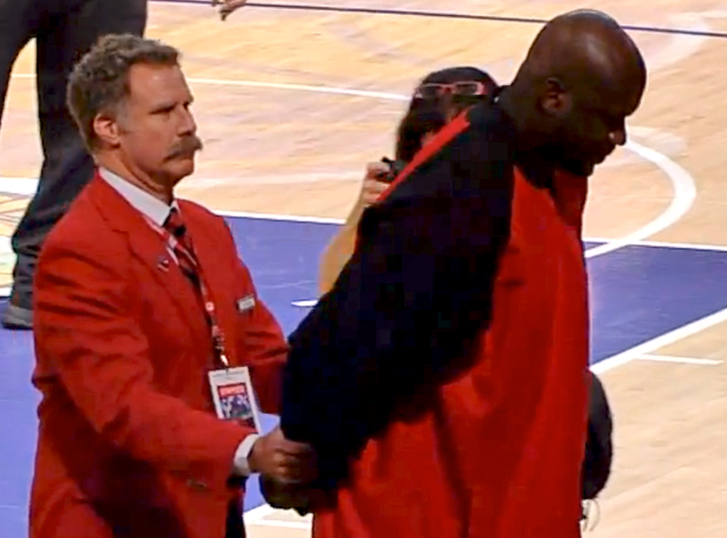 Will Ferrell Tosses Shaq From Lakers Game E! Online